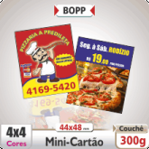 MINI CARTÃO 4X0 300G